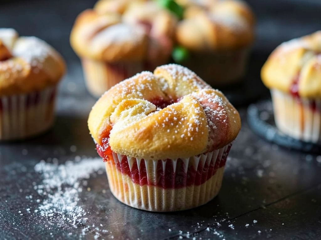 Çilekli Milföy Muffinler