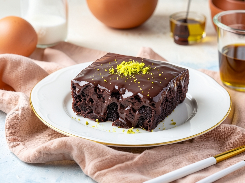 Brownie Tadında Islak Kek