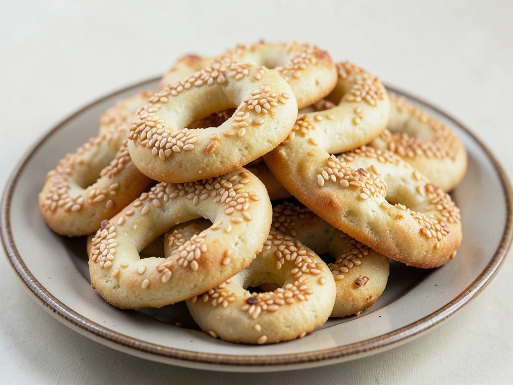 Susamlı Tuzlu Kurabiye