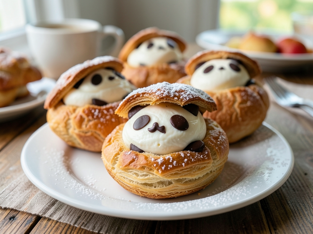 Kremalı panda puf: Kremalı panda puf nasıl yapılır?