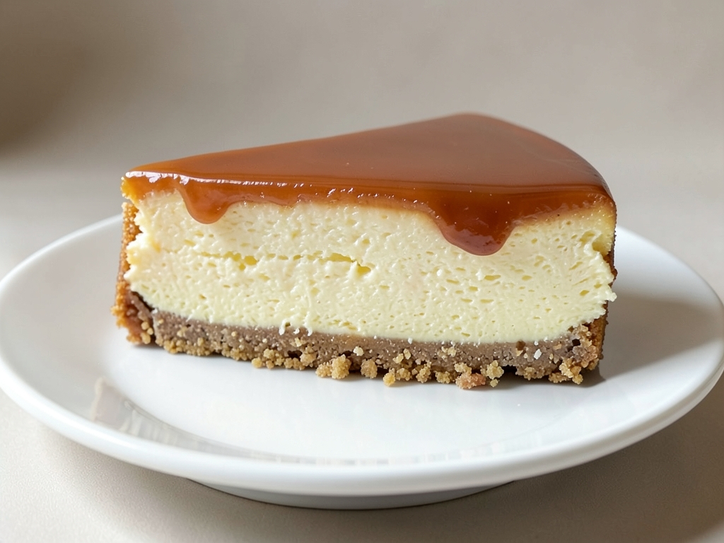Karamelli Bisküvili Cheesecake