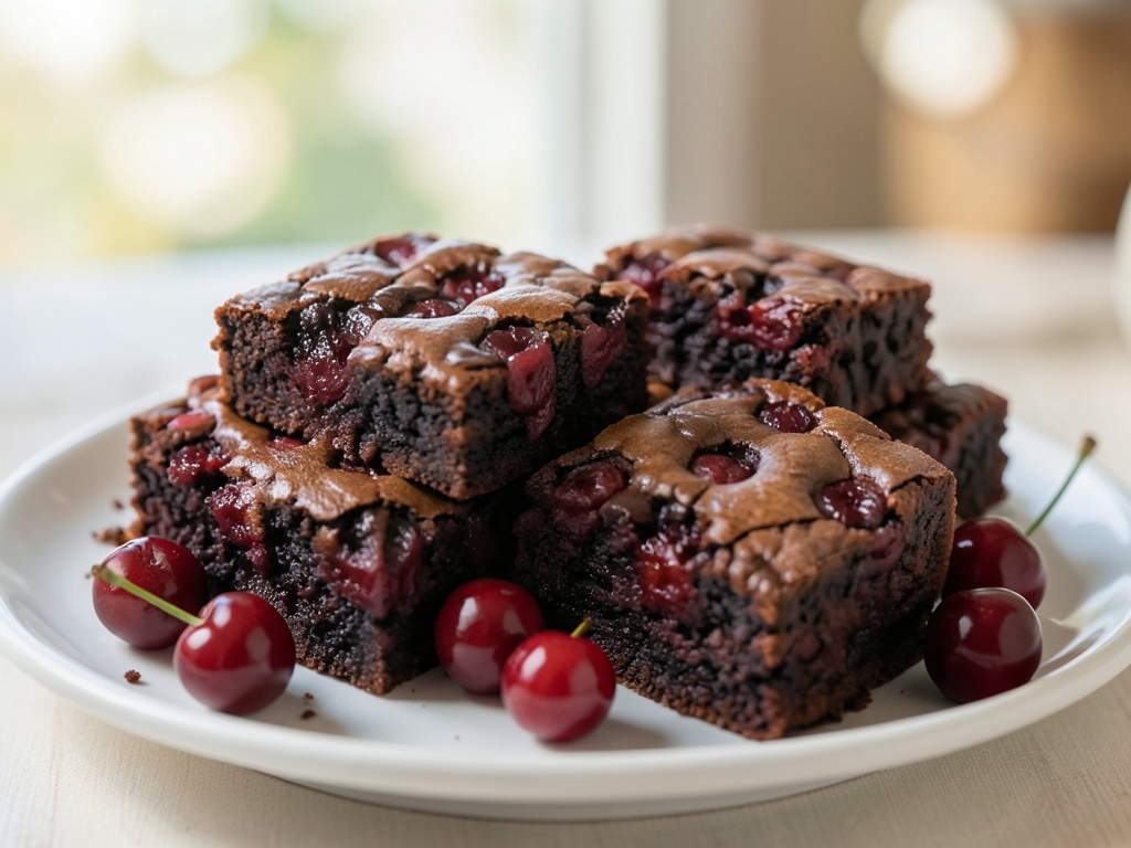 Vişneli Çikolatalı Brownie