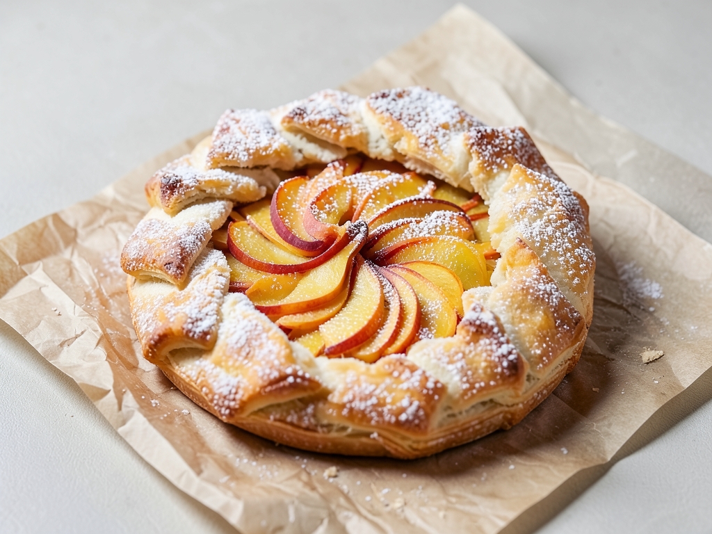 Şeftalili Galette