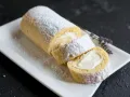 Muz Kremalı Rulo Pastam (Az Yumurtalı Bol Lezzetli)