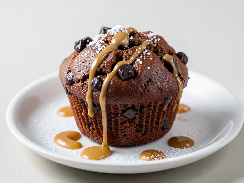 Çikolata Parçacıklı Kakaolu Muffin