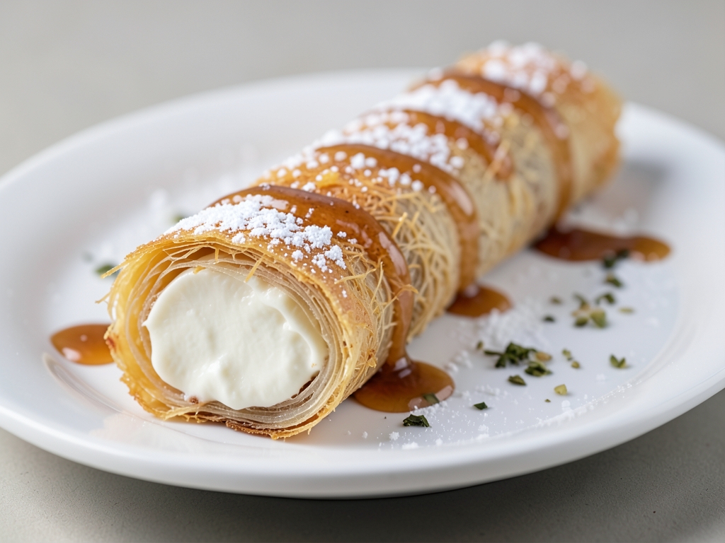 Muhallebili Kadayıf Sarma